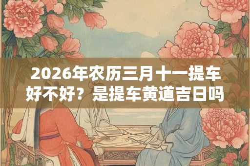 2026年农历三月十一提车好不好?是提车黄道吉日吗? 2026年农历三月十一提车好不好?是提车黄道吉日吗?
