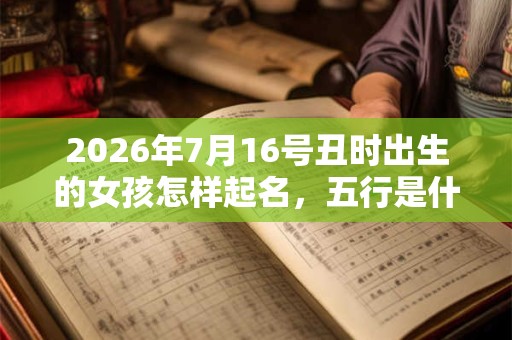 2026年7月16号丑时出生的女孩怎样起名，五行是什么？