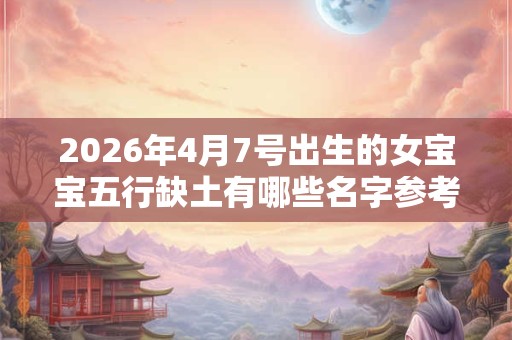 2026年4月7号出生的女宝宝五行缺土有哪些名字参考 2026年4月7号出生的女宝宝五行缺土有哪些名字参考