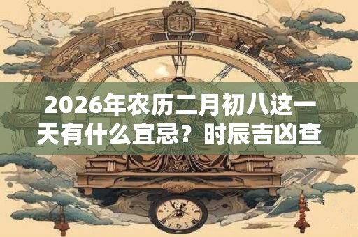 2026年农历二月初八这一天有什么宜忌？时辰吉凶查询