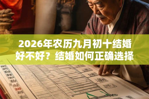 2026年农历九月初十结婚好不好？结婚如何正确选择吉日？