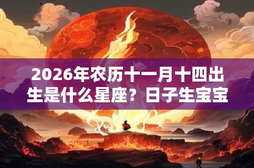 2026年农历十一月十四出生是什么星座？日子生宝宝好吗？