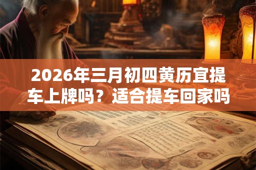 2026年三月初四黄历宜提车上牌吗？适合提车回家吗？