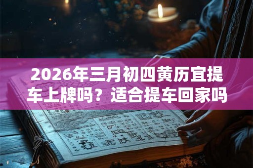 2026年三月初四黄历宜提车上牌吗？适合提车回家吗？