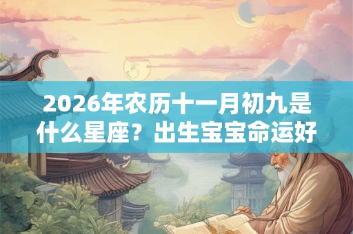 2026年农历十一月初九是什么星座?出生宝宝命运好不好? 2026年农历十一月初九是什么星座?出生宝宝命运好不好?