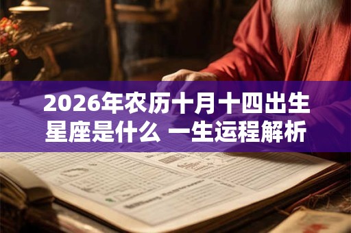 2026年农历十月十四出生星座是什么 一生运程解析 2026年农历十月十四出生星座是什么 一生运程解析