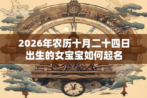 2026年农历十月二十四日出生的女宝宝如何起名 2026年农历十月二十四日出生的女宝宝如何起名