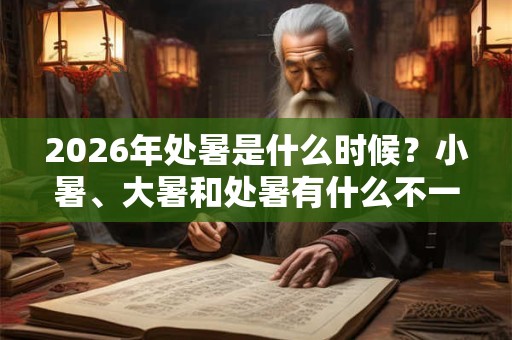 2026年处暑是什么时候？小暑、大暑和处暑有什么不一样？