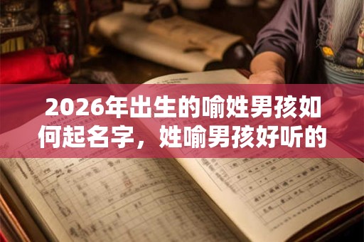 2026年出生的喻姓男孩如何起名字，姓喻男孩好听的名字