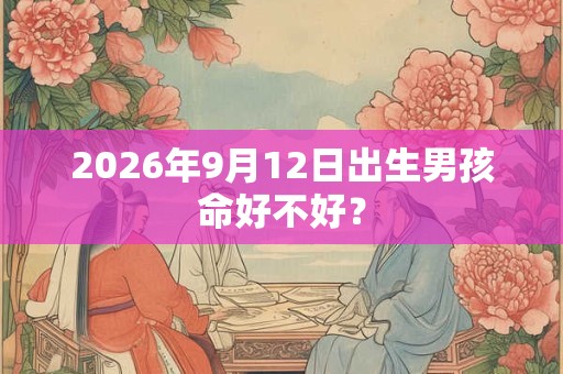 2026年9月12日出生男孩命好不好？