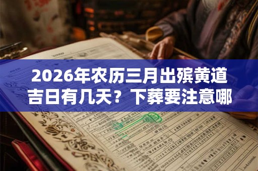 2026年农历三月出殡黄道吉日有几天？下葬要注意哪些方面？