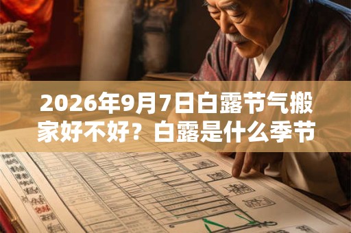 2026年9月7日白露节气搬家好不好？白露是什么季节？