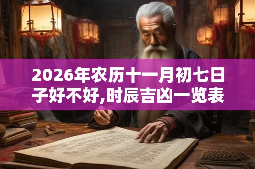 2026年农历十一月初七日子好不好,时辰吉凶一览表！