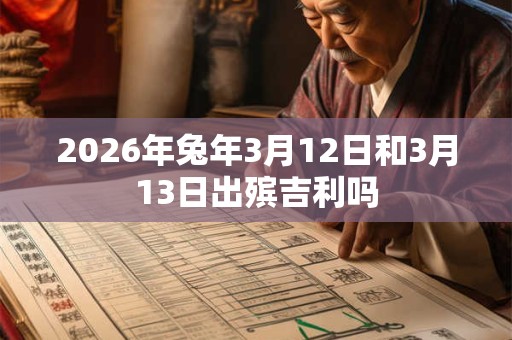 2026年兔年3月12日和3月13日出殡吉利吗