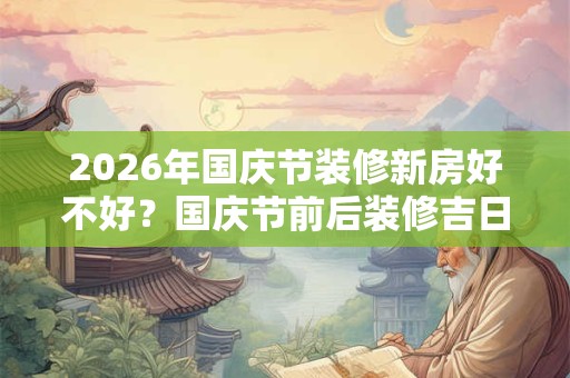 2026年国庆节装修新房好不好？国庆节前后装修吉日推荐
