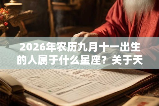 2026年农历九月十一出生的人属于什么星座？关于天秤座的神话传说。