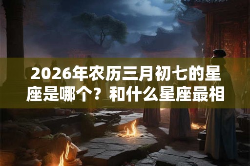 2026年农历三月初七的星座是哪个？和什么星座最相配？