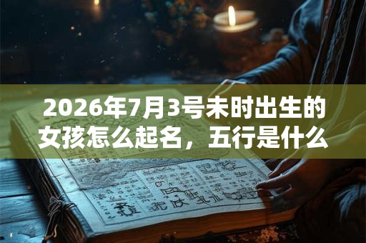 2026年7月3号未时出生的女孩怎么起名，五行是什么