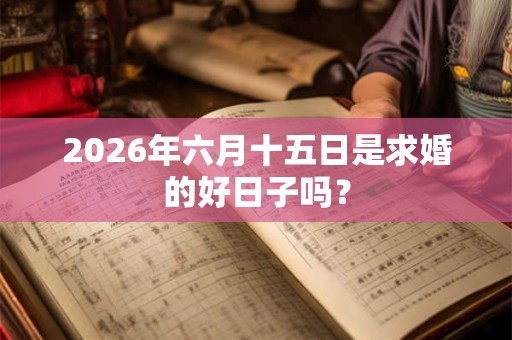 2026年六月十五日是求婚的好日子吗? 2026年六月十五日是求婚的好日子吗?