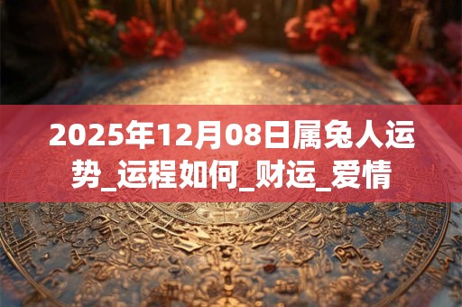 2025年12月08日属兔人运势_运程如何_财运_爱情