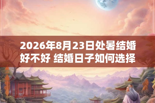 2026年8月23日处暑结婚好不好 结婚日子如何选择 2026年8月23日处暑结婚好不好 结婚日子如何选择