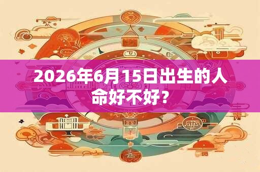 2026年6月15日出生的人命好不好？