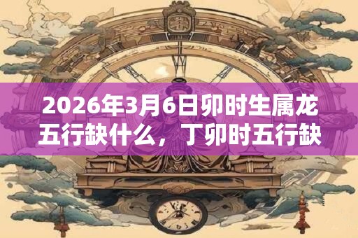 2026年3月6日卯时生属龙五行缺什么,丁卯时五行缺什么 2026年3月6日卯时生属龙五行缺什么,丁卯时五行缺什么