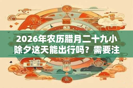 2026年农历腊月二十九小除夕这天能出行吗？需要注意什么吗？