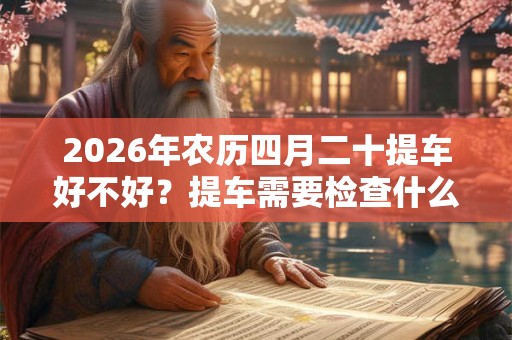2026年农历四月二十提车好不好？提车需要检查什么？