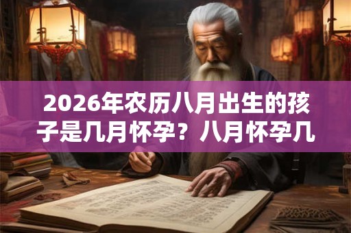 2026年农历八月出生的孩子是几月怀孕？八月怀孕几月生？