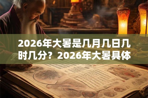 2026年大暑是几月几日几时几分?2026年大暑具体时间? 2026年大暑是几月几日几时几分?2026年大暑具体时间?