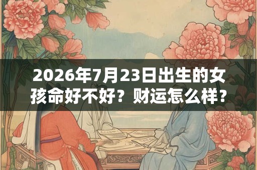 2026年7月23日出生的女孩命好不好？财运怎么样？