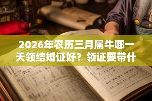 2026年农历三月属牛哪一天领结婚证好?领证要带什么材料? 2026年农历三月属牛哪一天领结婚证好?领证要带什么材料?