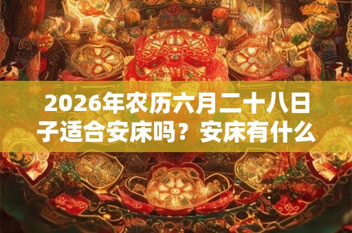 2026年农历六月二十八日子适合安床吗？安床有什么讲究？