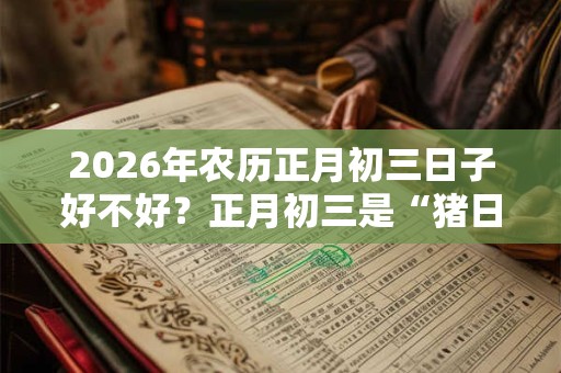 2026年农历正月初三日子好不好？正月初三是“猪日”吗？