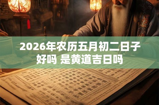 2026年农历五月初二日子好吗 是黄道吉日吗