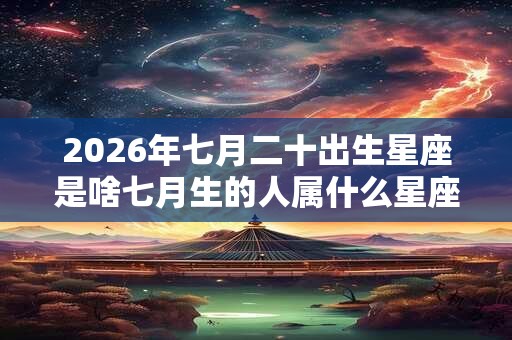 2026年七月二十出生星座是啥七月生的人属什么星座