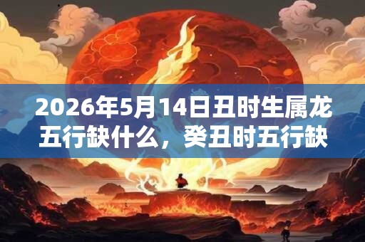 2026年5月14日丑时生属龙五行缺什么，癸丑时五行缺什么