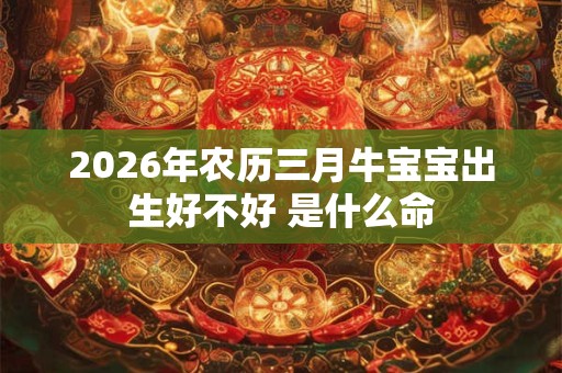 2026年农历三月牛宝宝出生好不好 是什么命 2026年农历三月牛宝宝出生好不好 是什么命