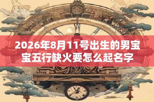 2026年8月11号出生的男宝宝五行缺火要怎么起名字 2026年8月11号出生的男宝宝五行缺火要怎么起名字