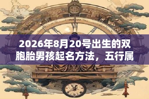 2026年8月20号出生的双胞胎男孩起名方法，五行属什么