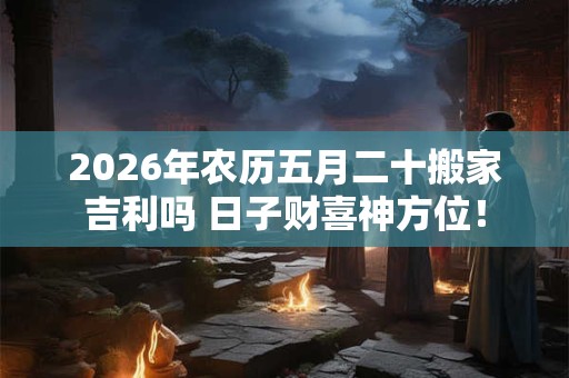 2026年农历五月二十搬家吉利吗 日子财喜神方位！