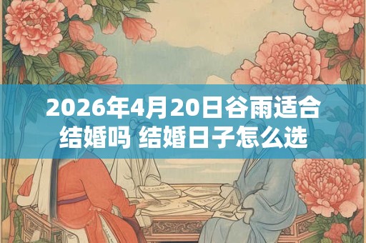 2026年4月20日谷雨适合结婚吗 结婚日子怎么选