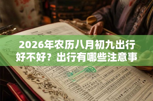 2026年农历八月初九出行好不好?出行有哪些注意事项? 2026年农历八月初九出行好不好?出行有哪些注意事项?