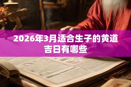 2026年3月适合生子的黄道吉日有哪些