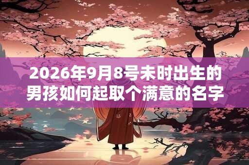 2026年9月8号未时出生的男孩如何起取个满意的名字,五行属什么 2026年9月8号未时出生的男孩如何起取个满意的名字,五行属什么