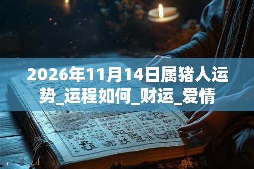 2026年11月14日属猪人运势_运程如何_财运_爱情