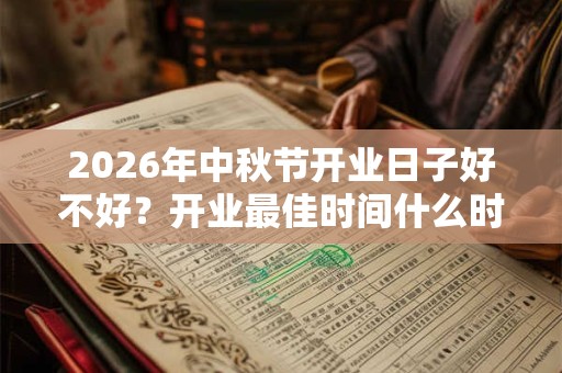 2026年中秋节开业日子好不好？开业最佳时间什么时候？