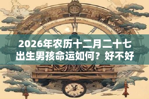 2026年农历十二月二十七出生男孩命运如何？好不好？