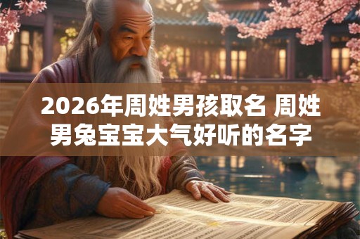 2026年周姓男孩取名 周姓男兔宝宝大气好听的名字